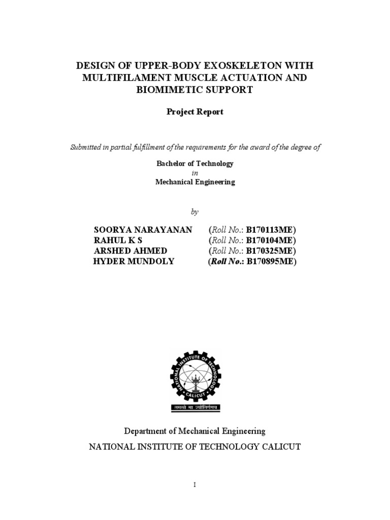 Engineering Students' Exoskeleton Design | PDF | Anatomical Terms Of ...