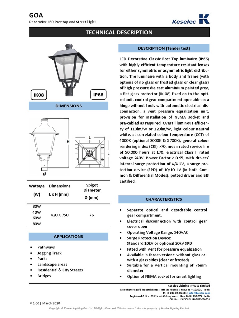 GOA PDF Lighting Ac Power Plugs And Sockets