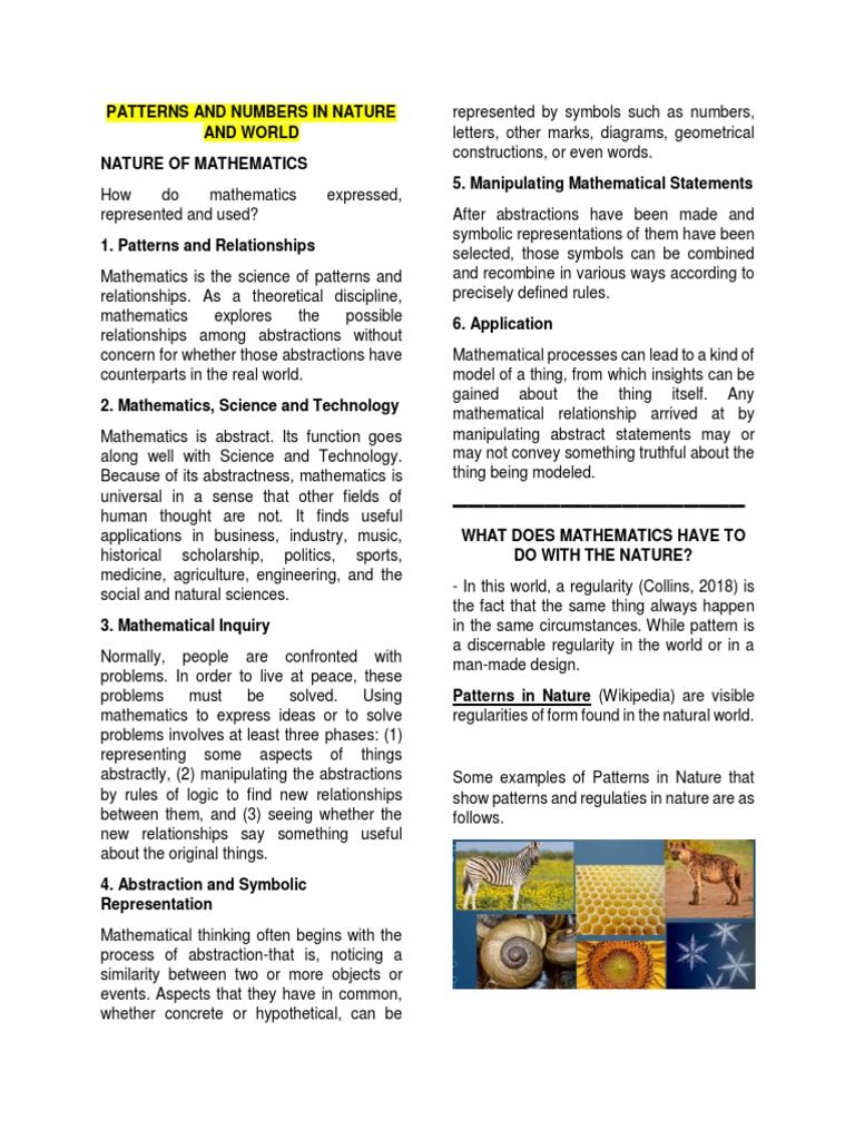 Understanding Mathematical Patterns | PDF | Set (Mathematics) | Logic