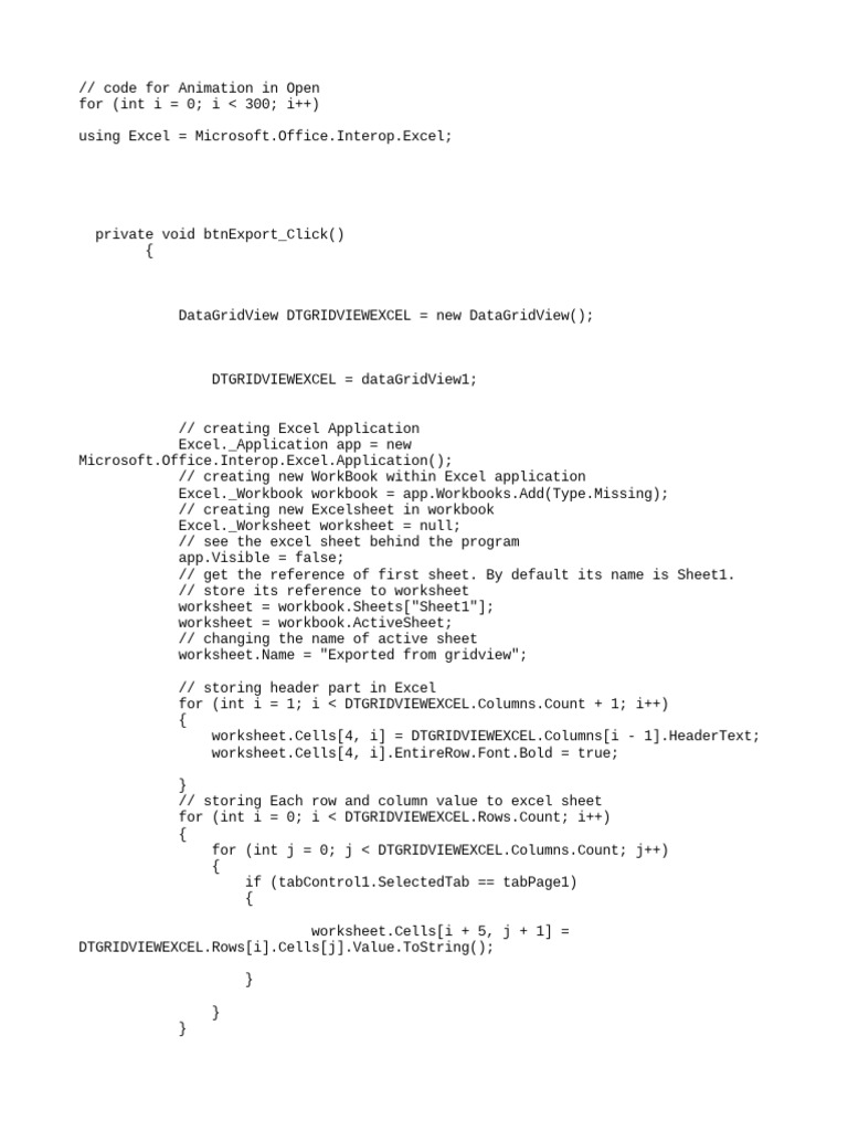 Excel Script | PDF | Microsoft Excel | Worksheet