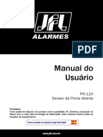 Manual do Usuário PA-110 Sensor de Porta Aberta