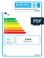 Eficiencia Energética 'Termo Ariston' (PRO1 ECO MULTIS 50 DRY SLIM EU)