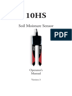 Soil Moisture Sensor Operators Manual