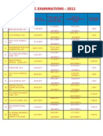 UPSC Timetable