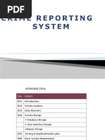 Crime Reporting System