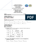 ANSWER SHEET For Blended MUSIC Q1 2021 2022 New