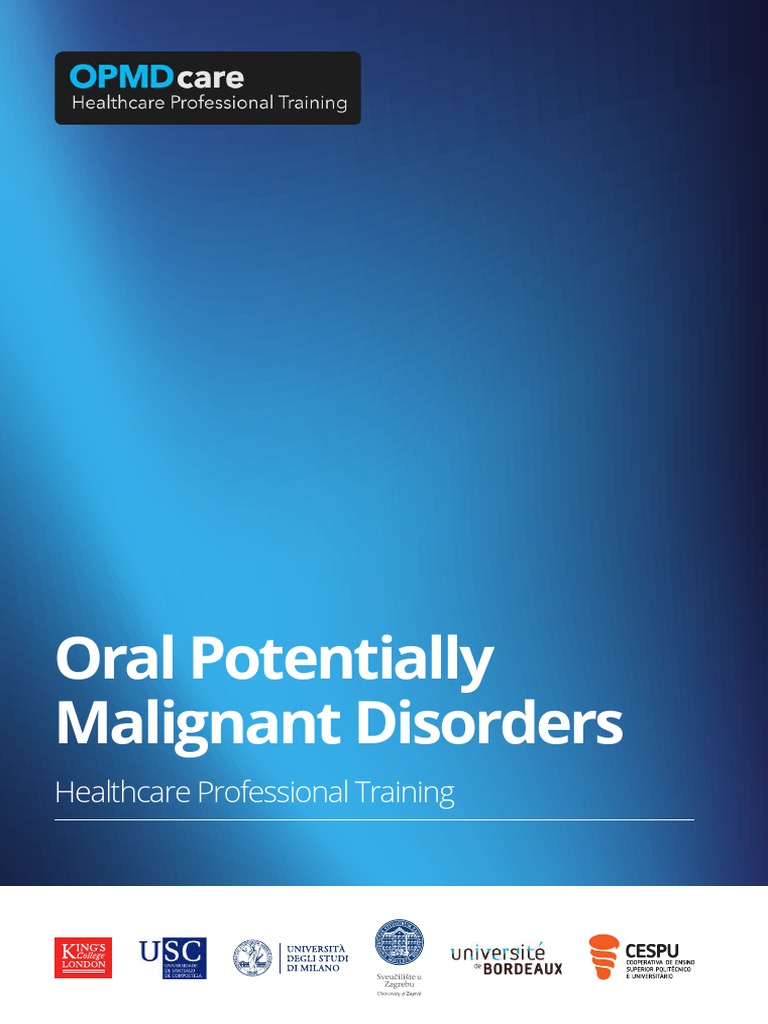 Oral Potentially Malignant Disorders Healthcare Professional Training ...