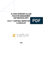 AL RAHA WORKERS VILLAGE CAMP SAFETY SELF-INSPECTION FORM CHECKLIST