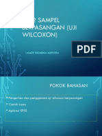 Uji 2 Sampel Berpasangan (Uji Wilcoxon) : I Made Sudarma Adiputra