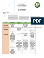 Oral Defense Rubrics