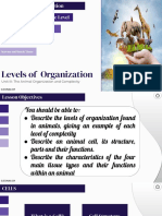 Unit 3 Levels of Organization - Cells and Tissues