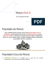 Propriedades dos Minerais