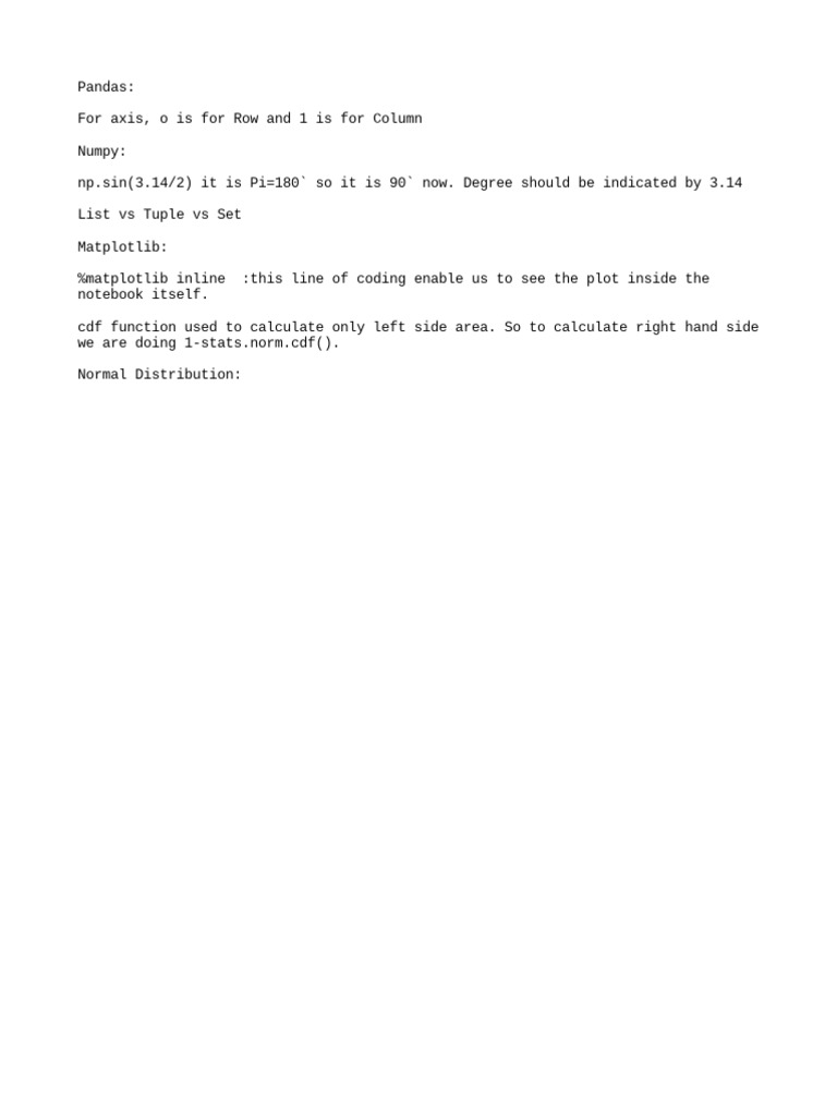 Python Notes | PDF
