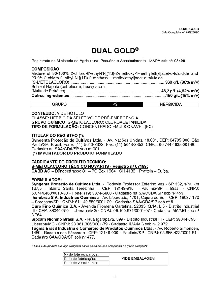Dual Gold | PDF | Milho | Agricultura