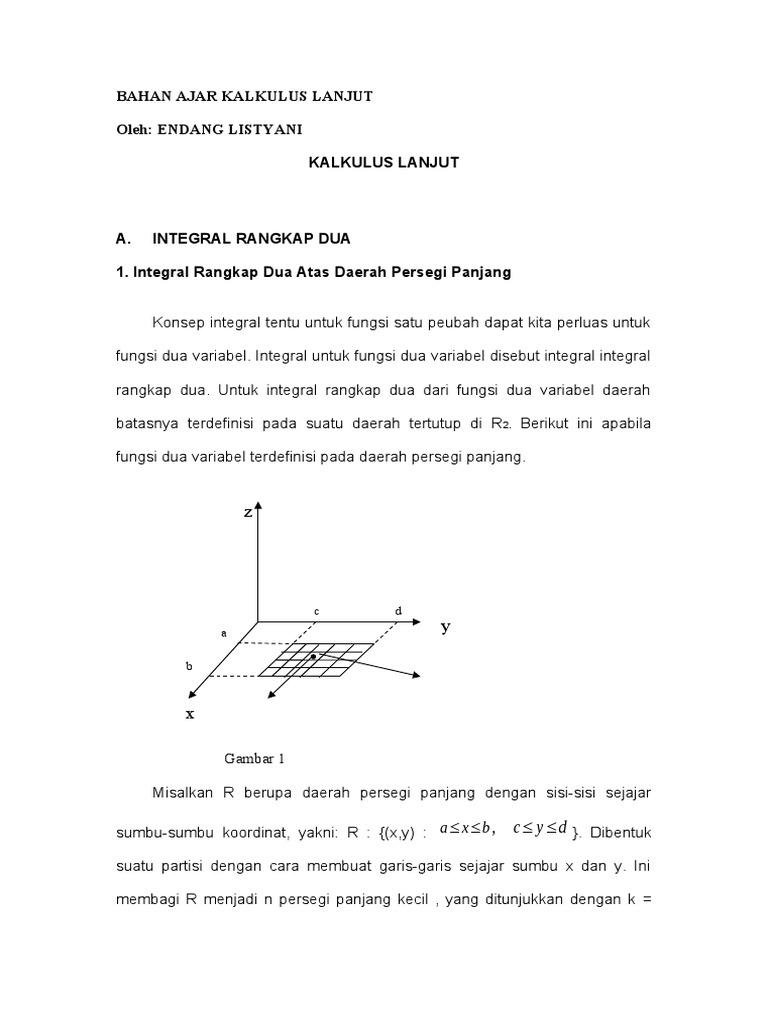 Integral Rangkap Dua dalam Kalkulus Lanjut | PDF