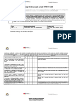 Plan de Trabajo Pedagógico Monitora de AULA COVID-19 1 Básico Marzo