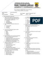 Soal PTS Ganjil 2022