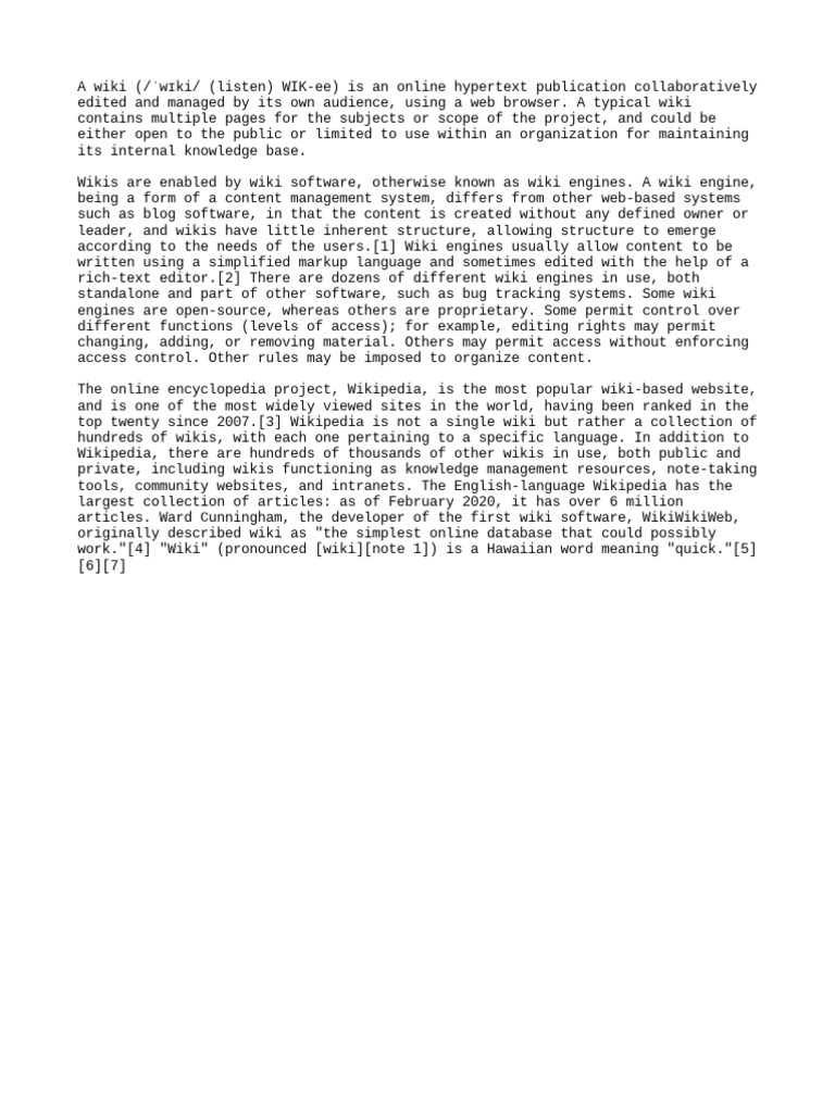Wiki From Wikiped | PDF