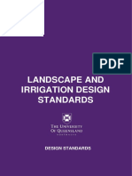 UQ Design Standard - Landscape and Irrigation - Revision 1