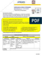 Area Curricular de Ciencia Y Tecnologia: Sesion Virtual No. 23-1° de Secundaria