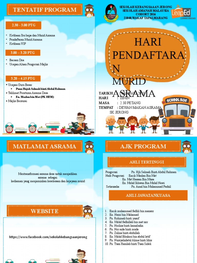 Buku Program Pendaftaran Asrama | PDF