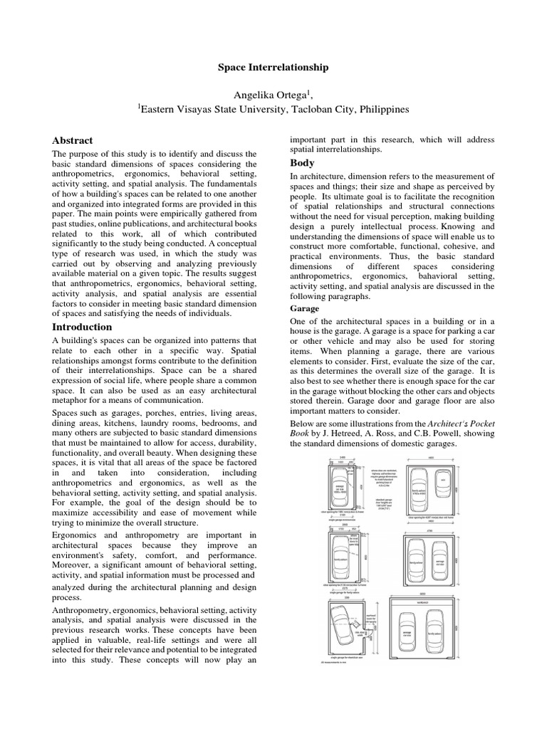 Space Interrelationship Pdf Stairs Space