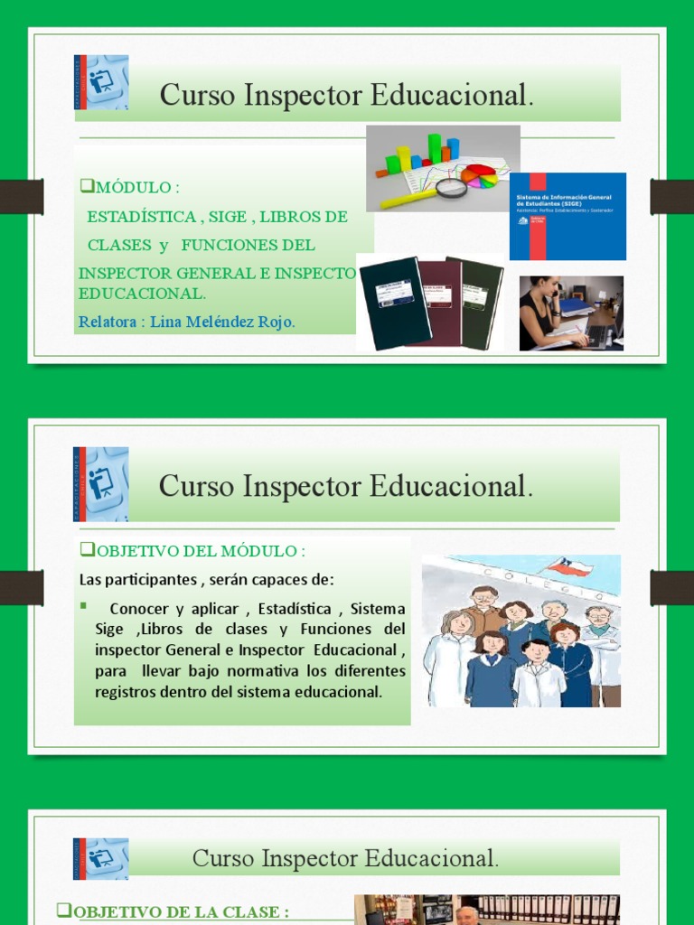 Curso de Inspector Educacional en Chile | PDF | Maestros