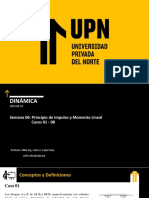 Sesión de Aprendizaje - Semana 06 - Principio de Impulso y Momento Lineal y Angular - Casos 01-08