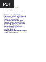 Letra do Hino 