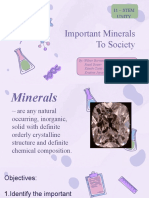 Important Minerals for Society