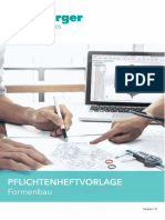 Pflichtenheftvorlage Formenbau