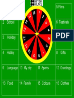 Roulette Wheel Topic Set 1 PF