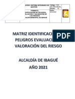 Matriz de Valoracion de Riesgo y Evaluacion de Peligros