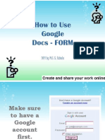 Maria Concepcion Zabala - How To Use Google Docs - ForM