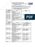 Susunan Acara Pelatihan