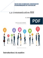 La Communication RH: Pr. SOSSI ALAOUI Fatima Zohra