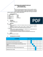 Plan de Trabajo de Municipio Escolar Docentes 2022