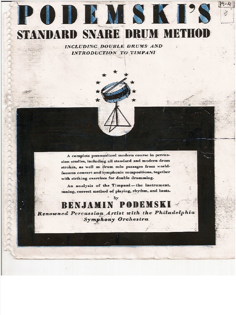 Benjamin Podemski Snare Drum Method PDF