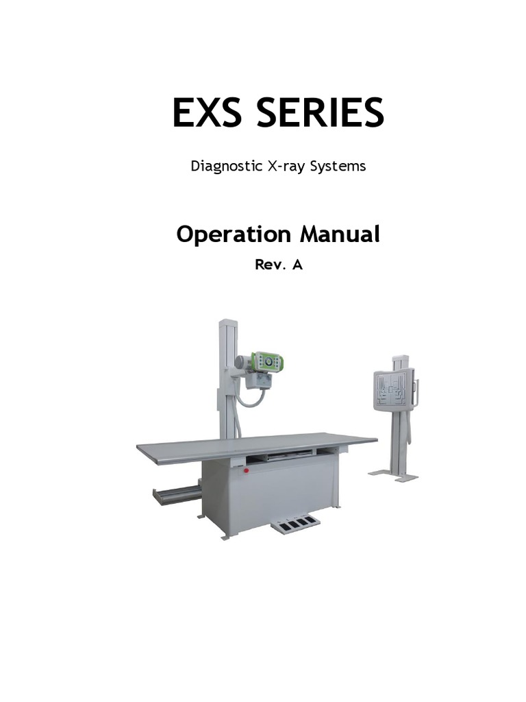 EXS Operation Manual Rayos X Estacionario Ecotron Rev.01.20180110.01