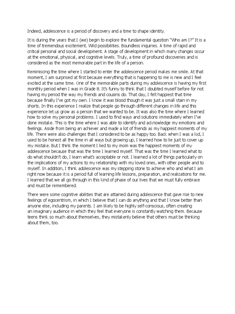 Poetry About Adolescence Change &amp; Self-Discovery