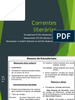 Correntes Literarias Trovadorismo XII XI