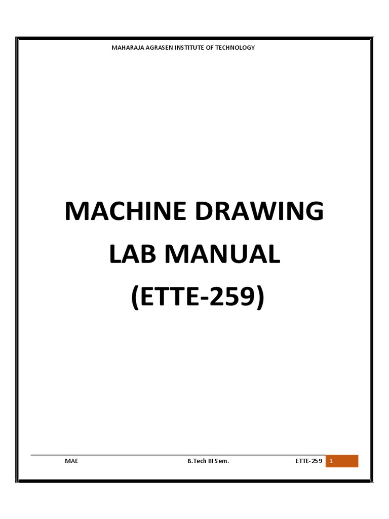 MED Lab Manual PDF PDF Screw Engineering Tolerance