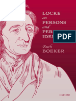 Locke On Persons and Personal Identity by Ruth Boeker