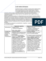 Separación Magnética de Restos de Basura: Hoja Informativa