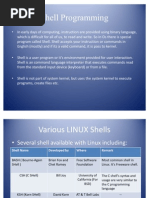 Shell Programming