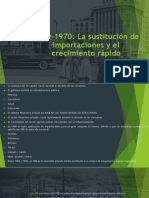 1950-1970: La Sustitución de Importaciones y El Crecimiento Rápido