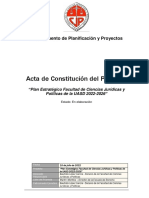 Acta Constitucion Del Proyecto PE UASD