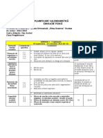 Plan Calendaristic Clasa P