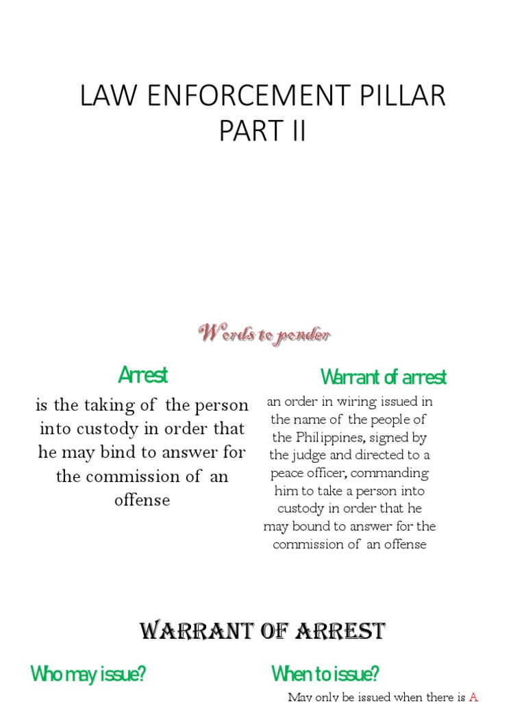 Law Enforcement Pillar Part Ii PDF Forensic Science Surveillance