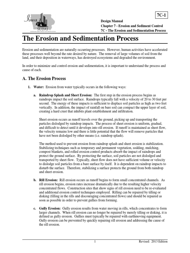 Erosion 7C-1 | PDF | Erosion | Surface Runoff